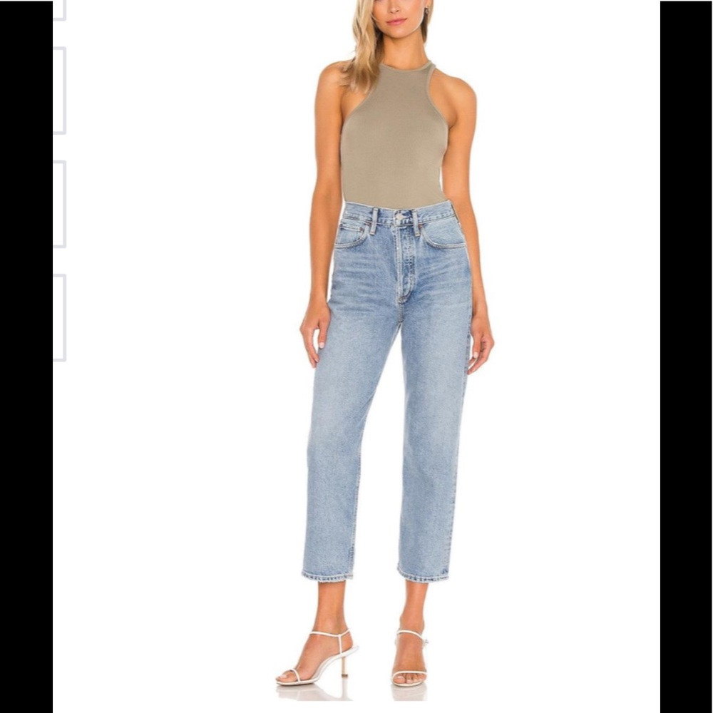 Amazing Agolde Dean Vintage High Rise Crop Jeans